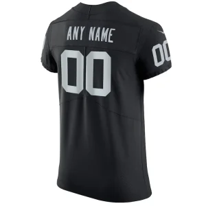 Las vegas raiders nike vapor untouchable custom elite jersey Black 48