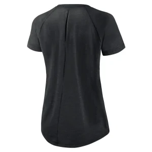 Las vegas raiders nike womens back slit lightweight fashion t shirt Whiteheather scarlet M