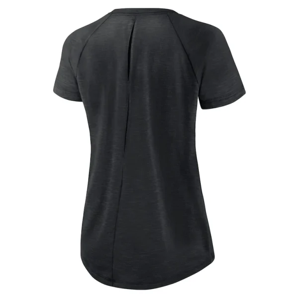 Las vegas raiders nike womens back slit lightweight fashion t shirt Whiteheather scarlet M