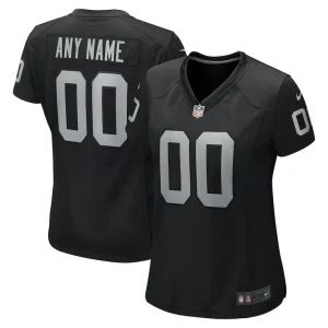 Las vegas raiders nike womens custom game jersey Black