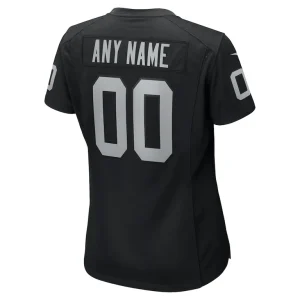 Las vegas raiders nike womens custom game jersey Black L