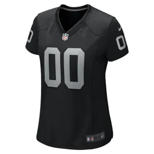 Las vegas raiders nike womens custom game jersey Black M