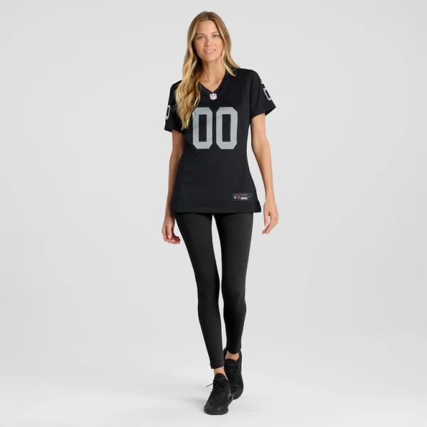 Las vegas raiders nike womens custom game jersey Black XL