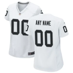Las vegas raiders nike womens custom game jersey White