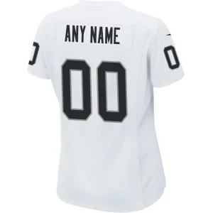 Las vegas raiders nike womens custom game jersey White L