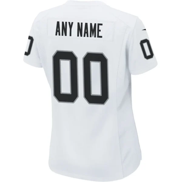 Las vegas raiders nike womens custom game jersey White L