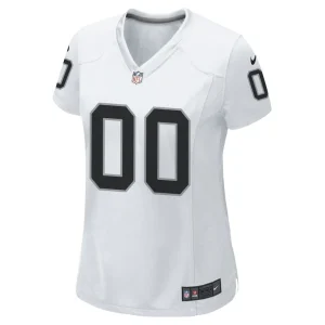 Las vegas raiders nike womens custom game jersey White M