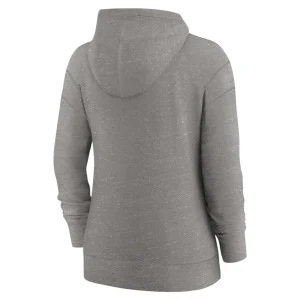 Las vegas raiders nike womens gym vintage full zip hoodie Heather charcoal M