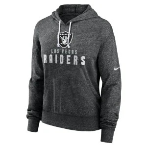Las vegas raiders nike womens gym vintage lightweight pullover hoodie Black S