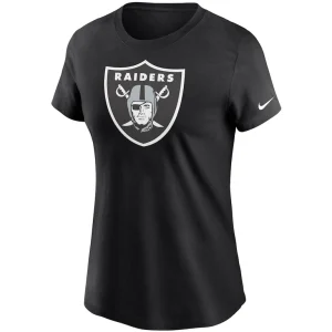 Las vegas raiders nike womens logo essential t shirt Black S