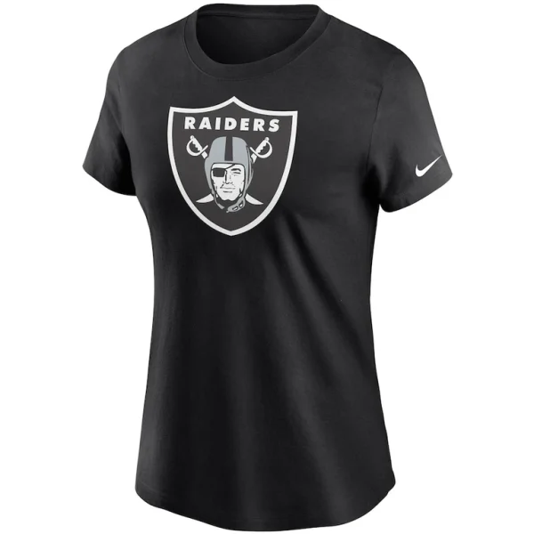 Las vegas raiders nike womens logo essential t shirt Black S