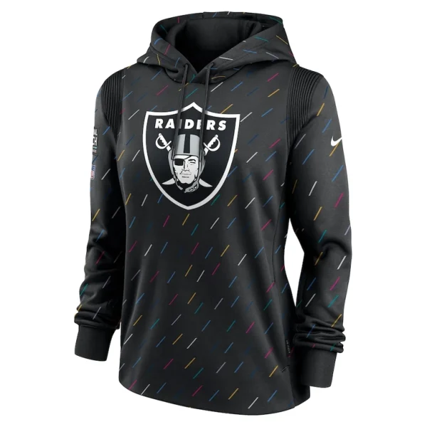 Las vegas raiders nike womens nfl crucial catch therma pullover hoodie anthracite Multi S