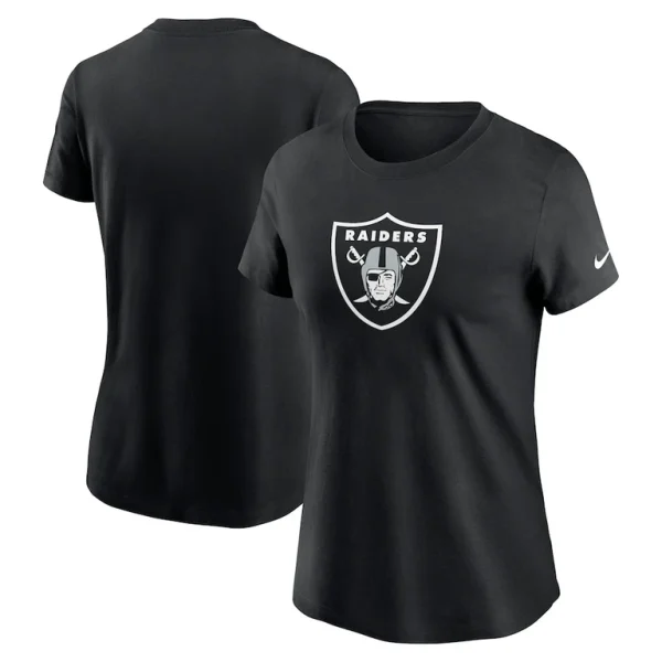 Las vegas raiders nike womens primary logo t shirt Black