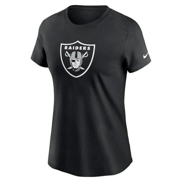 Las vegas raiders nike womens primary logo t shirt Black S