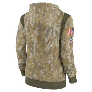 Las vegas raiders nike womens salute to service therma performance pullover hoodie Olive M