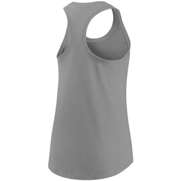 Las vegas raiders nike womens scoop neck racerback performance tank top Heathered charcoal M