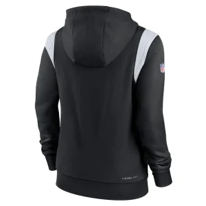 Las vegas raiders nike womens sideline stack performance pullover hoodie Black M