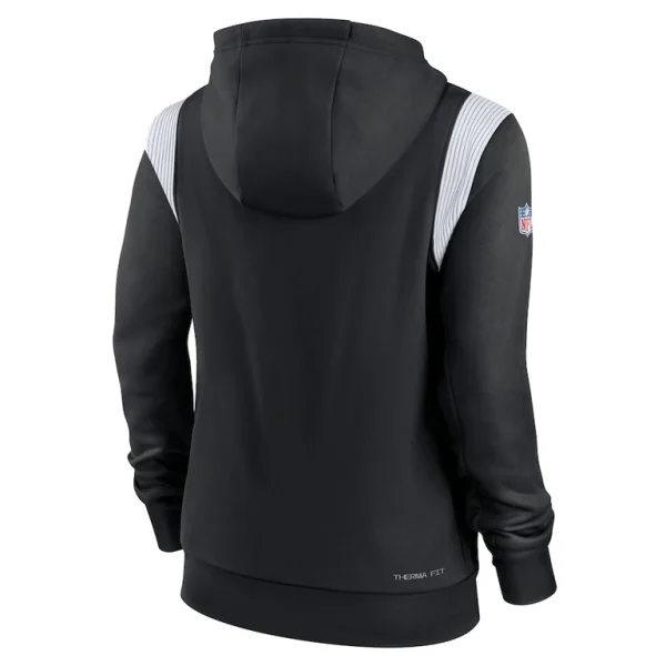 Las vegas raiders nike womens sideline stack performance pullover hoodie Black M