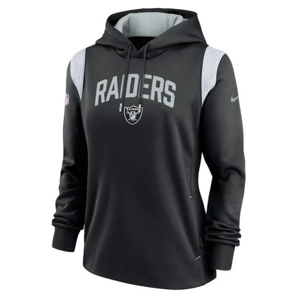Las vegas raiders nike womens sideline stack performance pullover hoodie Black S