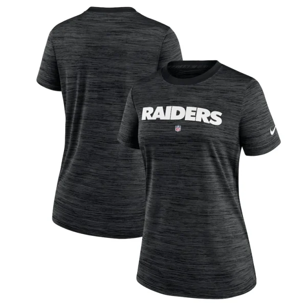 Las vegas raiders nike womens sideline velocity performance t shirt Black