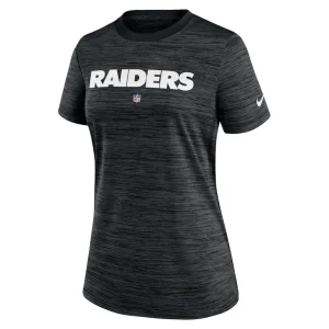 Las vegas raiders nike womens sideline velocity performance t shirt Black S