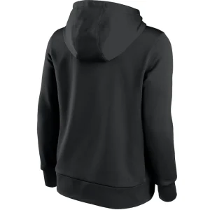 Las vegas raiders nike womens stacked performance pullover hoodie Black L