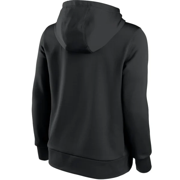 Las vegas raiders nike womens stacked performance pullover hoodie Black L