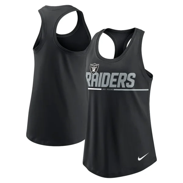 Las vegas raiders nike womens team name city tri blend racerback tank top Black