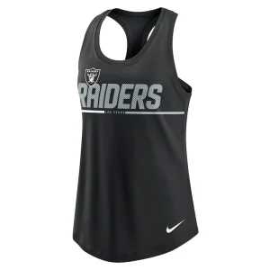 Las vegas raiders nike womens team name city tri blend racerback tank top Black S