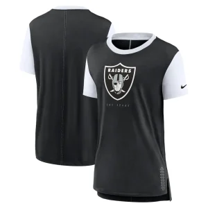 Las vegas raiders nike womens team t shirt Black