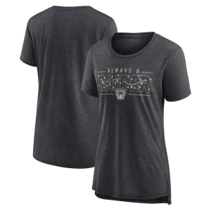 Las vegas raiders nike womens vintage graphic tri blend scoop neck t shirt Charcoal
