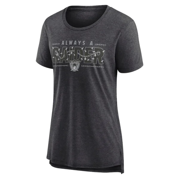 Las vegas raiders nike womens vintage graphic tri blend scoop neck t shirt Charcoal M
