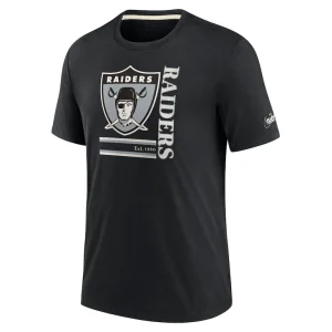 Las vegas raiders nike wordmark logo tri blend t shirt Black M