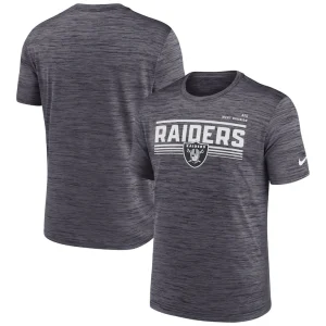 Las vegas raiders nike yardline velocity performance t shirt anthracite Multi