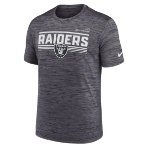 Las vegas raiders nike yardline velocity performance t shirt anthracite Multi M