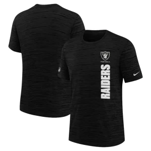 Las vegas raiders nike youth sideline velocity performance t shirt Black