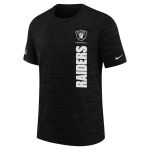 Las vegas raiders nike youth sideline velocity performance t shirt Black Yth M
