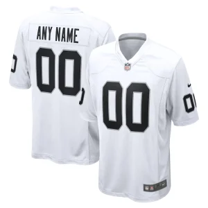 Las vegas raiders nike youth team custom game jersey White