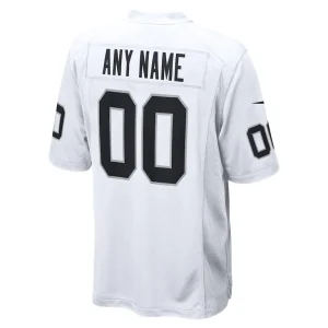 Las vegas raiders nike youth team custom game jersey White Yth L