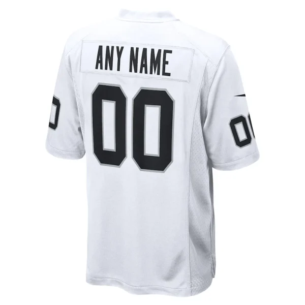 Las vegas raiders nike youth team custom game jersey White Yth L