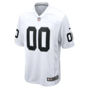 Las vegas raiders nike youth team custom game jersey White Yth M