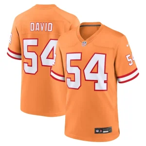 Lavonte david tampa bay buccaneers nike throwback game jersey Orange