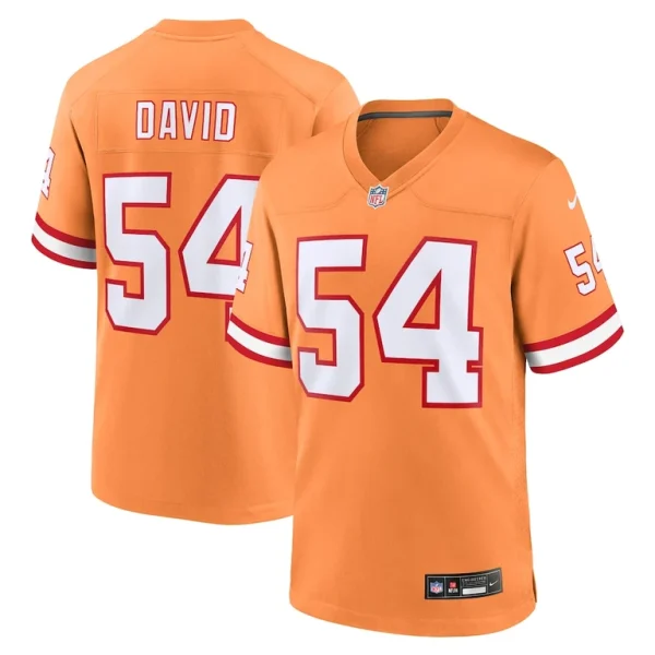 Lavonte david tampa bay buccaneers nike throwback game jersey Orange