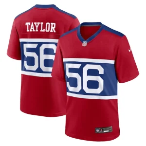 Lawrence taylor new york giants nike alternate retired player game jersey Century red