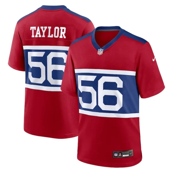 Lawrence taylor new york giants nike alternate retired player game jersey Century red