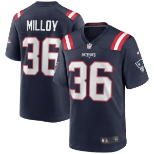 Lawyer milloy new england patriots nike game retired player jersey Navy