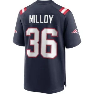 Lawyer milloy new england patriots nike game retired player jersey Navy L