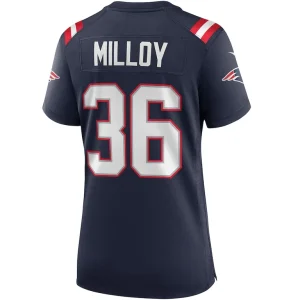 Lawyer milloy new england patriots nike womens game retired player jersey Navy L