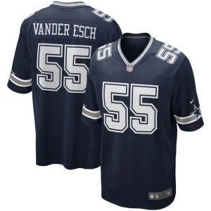 Leighton vander esch dallas cowboys nike team game jersey Navy
