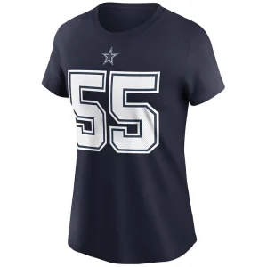 Leighton vander esch dallas cowboys nike womens name number t shirt Navy S